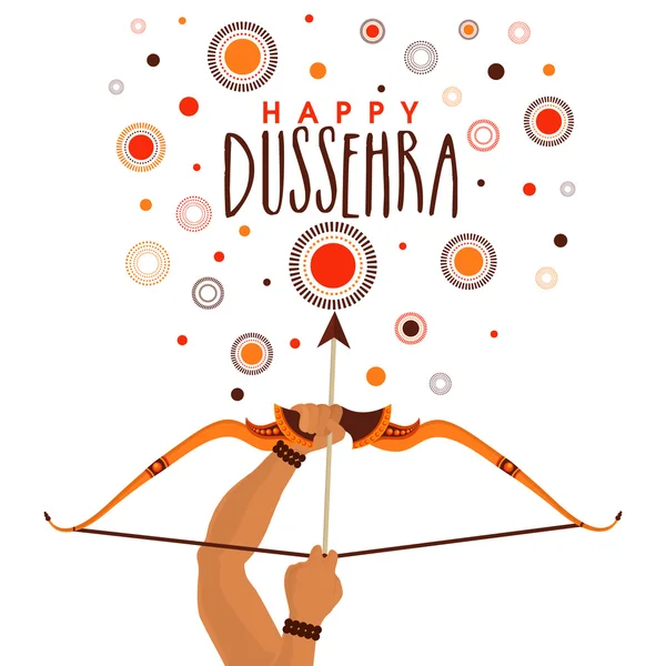 Gelukkige Dussehra viering achtergrond. — Stockvector