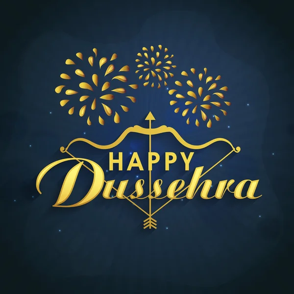 Плакат, баннер или флаер для Happy Dussehra . — стоковый вектор