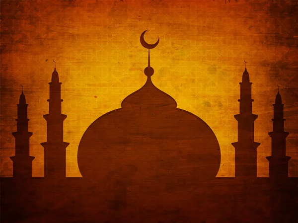 Mosquée créative pour Eid-Al-Adha Moubarak . — Image vectorielle