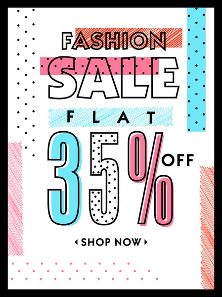 Fashion Sale Poster, Banner or Flyer Design. — Stock Vector