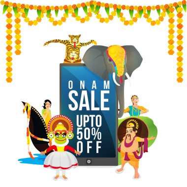 Onam Satış Afiş, Banner veya Flyer tasarım.