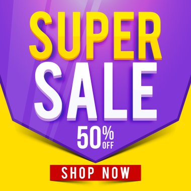 Süper Satılık Poster, afiş veya el ilanı tasarımı.