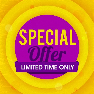 Özel Teklif Satış Afişi, Banner veya El İlanı.