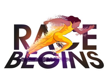 Poster, afiş veya el ilanı için spor kavramı.