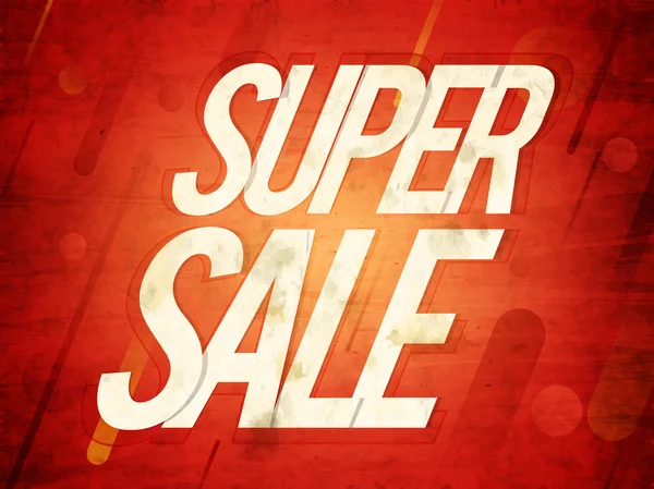 Super Sale Poster, Banner oder Flyer Design. — Stockvektor