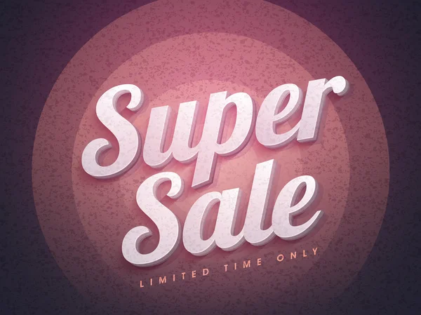 Super Sale Poster, Banner or Flyer design. — Stock Vector