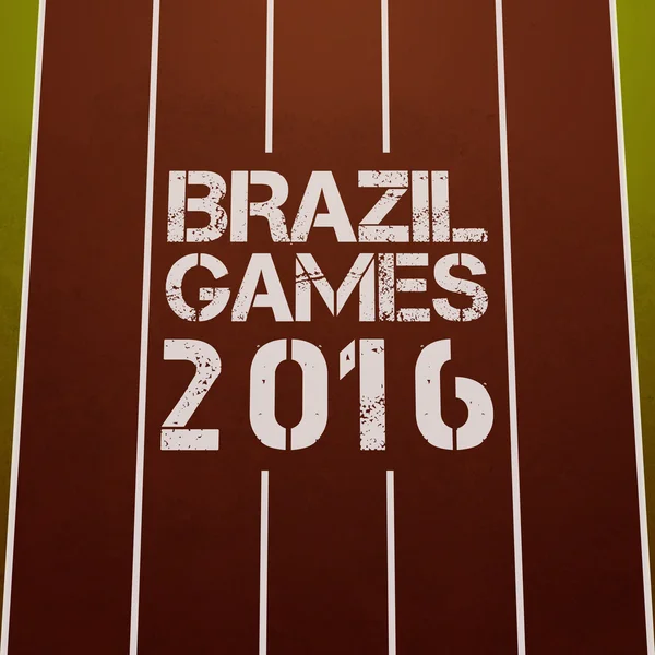 Póster, pancarta o folleto para los Juegos de Brasil 2016 . — Vector de stock