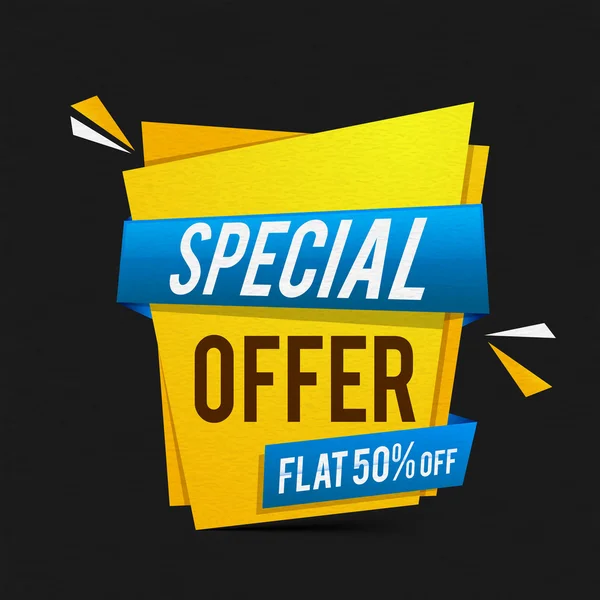 Special Offer Sale Poster, Banner or Flyer design. — Stock Vector