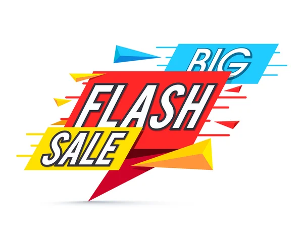 Big Flash Sale Cartaz, banner ou panfleto . — Vetor de Stock