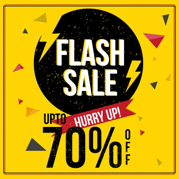 Flash Sale Cartaz, Banner ou design de panfleto . — Vetor de Stock