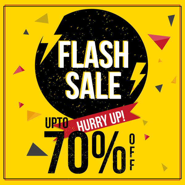 Flash Sale Poster, Banner or Flyer design.