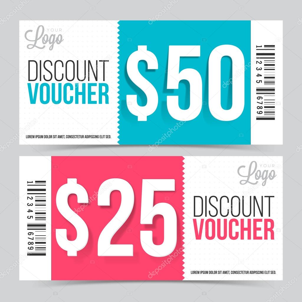 Creative coupon designs | Creative Discount Voucher or Coupon design. — Stock Vector ...