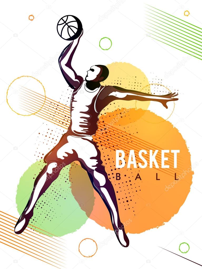 basketteur en action pour sports concept  u2014 image