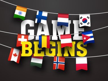 Poster, afiş veya el ilanı için spor kavramı.