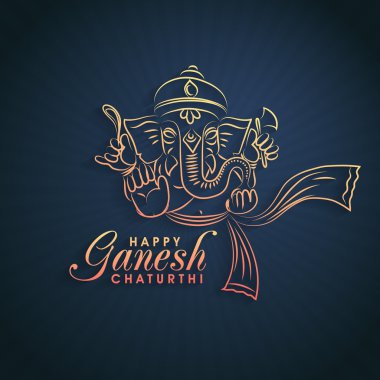 Lord Ganesha for Ganesh Chaturthi. clipart