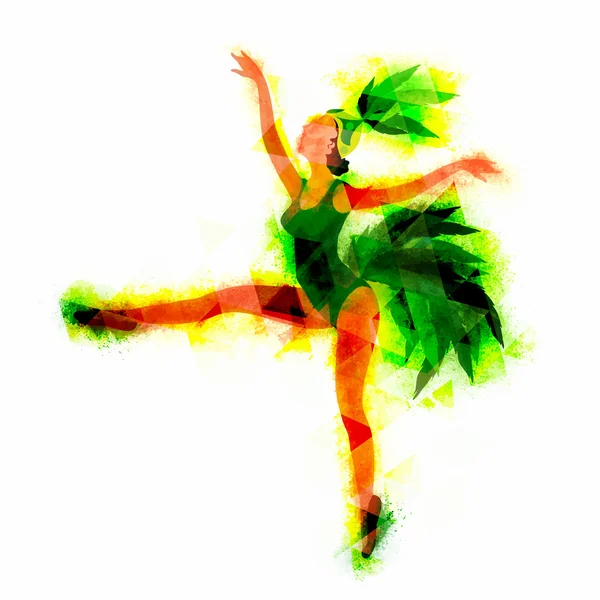 Samba Bailarina para la fiesta de celebración . — Vector de stock