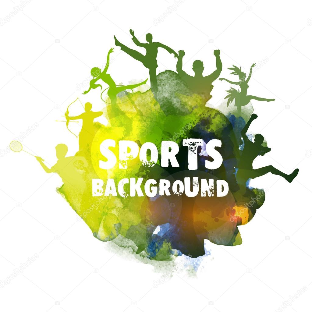 Sports background with different games. Stock Vector Image by  ©alliesinteract #121091002