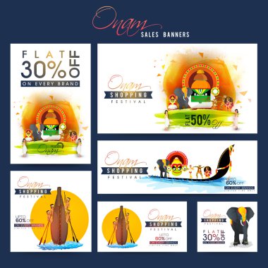 Yaratıcı Satış Banner Onam Festivali için ayarlayın.