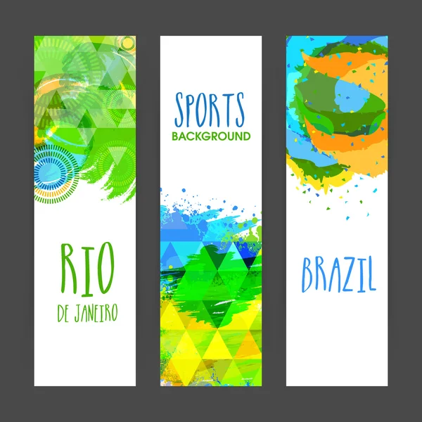 Ensemble de bannière de site Web pour le concept Sports . — Image vectorielle