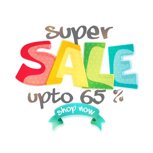 Super Sale Poster, Banner oder Flyer Design. — Stockvektor