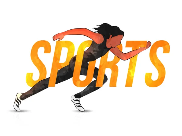 Poster, Banner of Flyer voor sport concept. — Stockvector