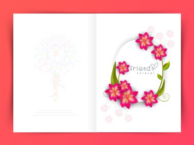 Dostluk Günü tebrik kartı.