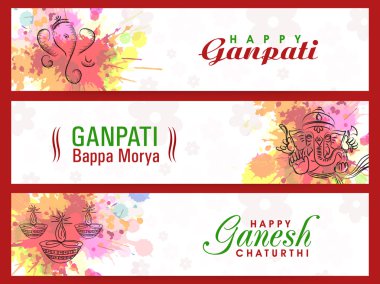 Ganesh Chaturthi için Web Sitesi Başlığı.