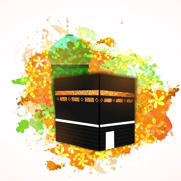 Illustration of Kaaba, Mekkah. — Stock Vector