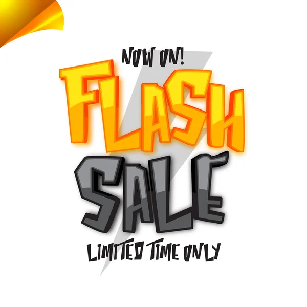 Cartaz de venda Flash ou banner . — Vetor de Stock