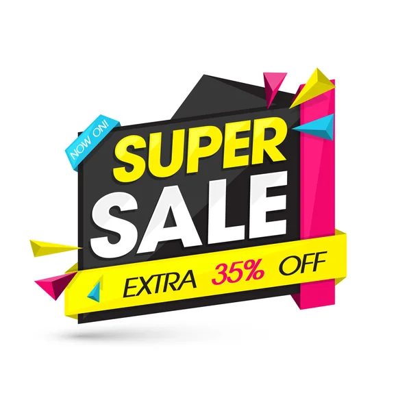 Super Sale tag of labelontwerp. — Stockvector