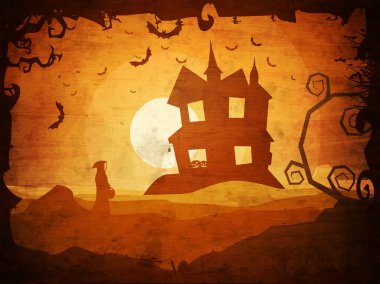 Cadılar Bayramı Partisi için Ürkütücü Arka Plan.