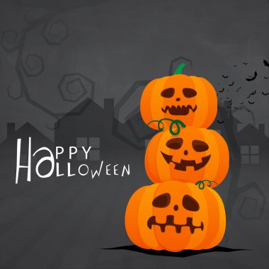 Cadılar Bayramı kutlaması için Korkunç Pumpkins.