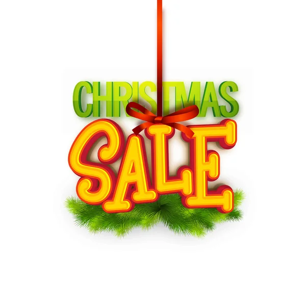 Cartaz de venda de Natal, design de banner ou panfleto . — Vetor de Stock