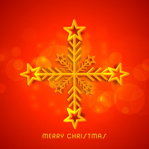 Creative snowflake for Christmas celebration. — Stock Vector