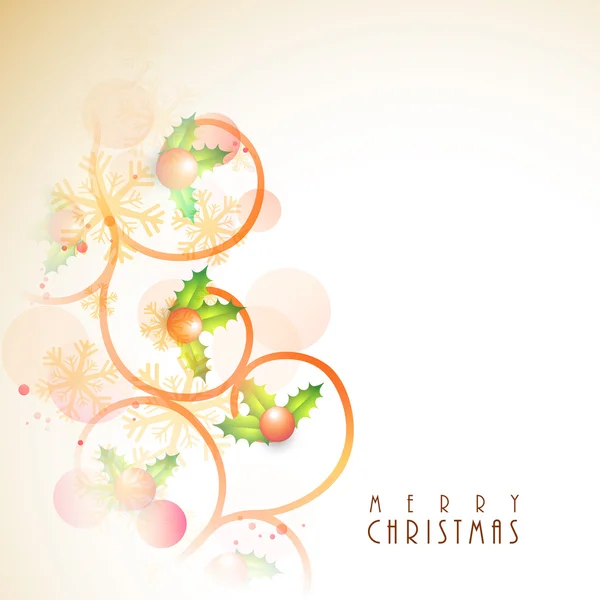 Greeting card for Merry Christmas celebration. — Stock Vector