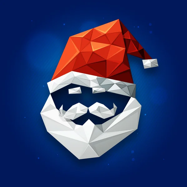 Santa Claus Face pro vánoční oslavu. — Stockový vektor