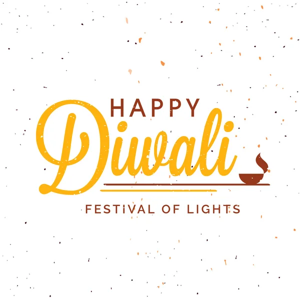 Grußkarte zum Diwali-Fest. — Stockvektor