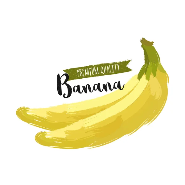 Premium Quality Banana dla żywności koncepcji. — Wektor stockowy