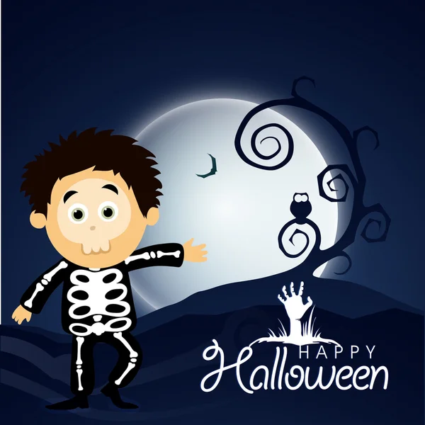 Scary Background for Halloween Party. — Stock Vector