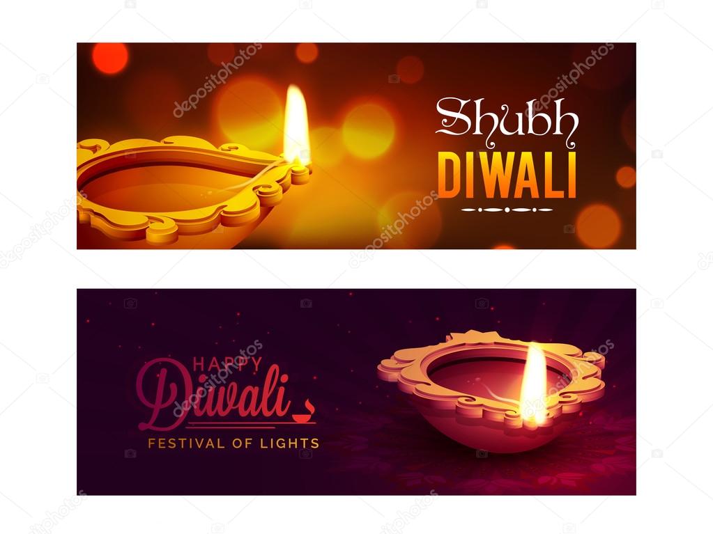 Website header or banner for Happy Diwali.