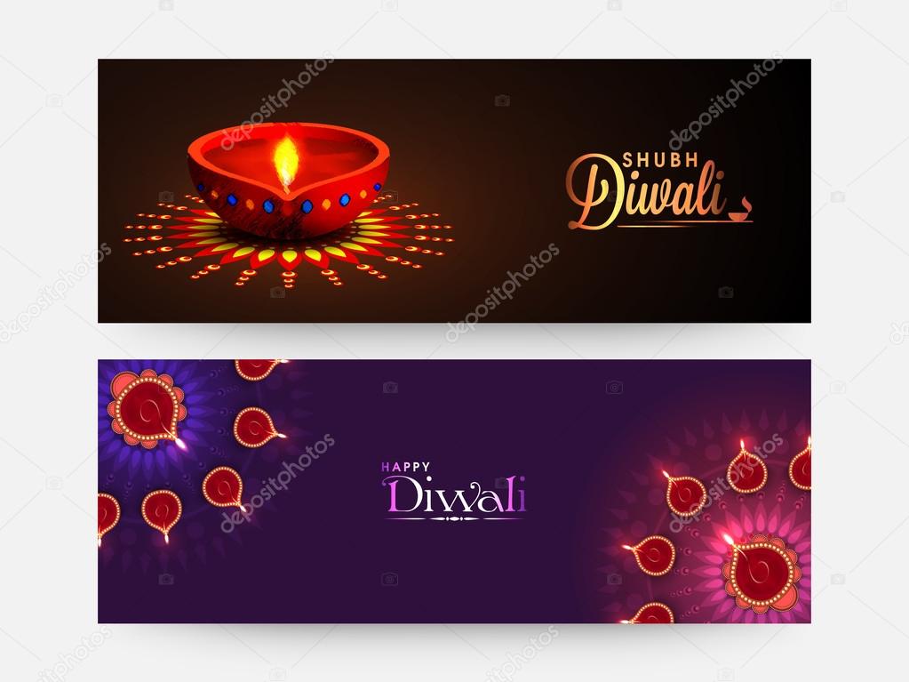 Web header or banner for Happy Diwali.