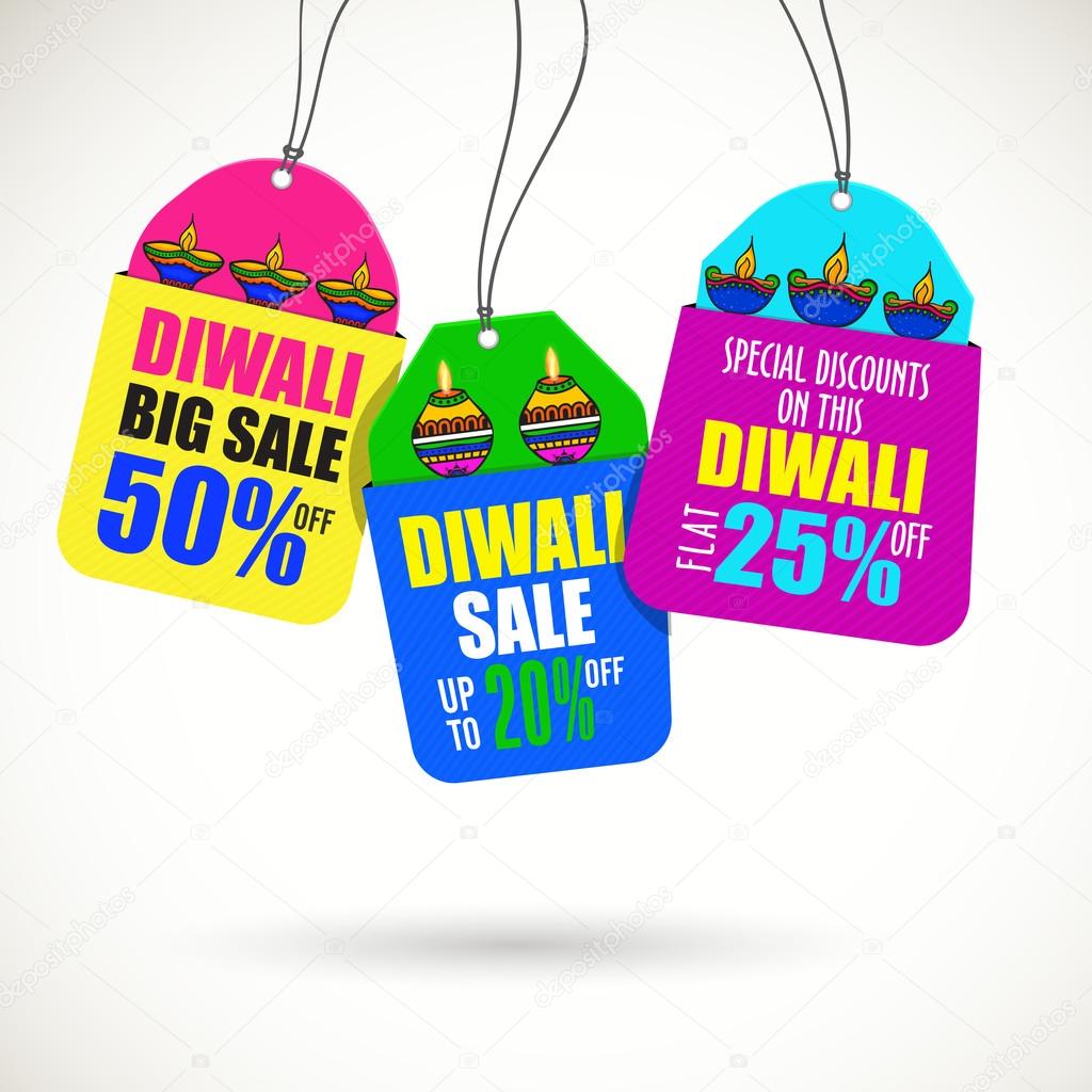 Creative Sale Tags For Diwali Celebration Stock Vector C Alliesinteract 123786236