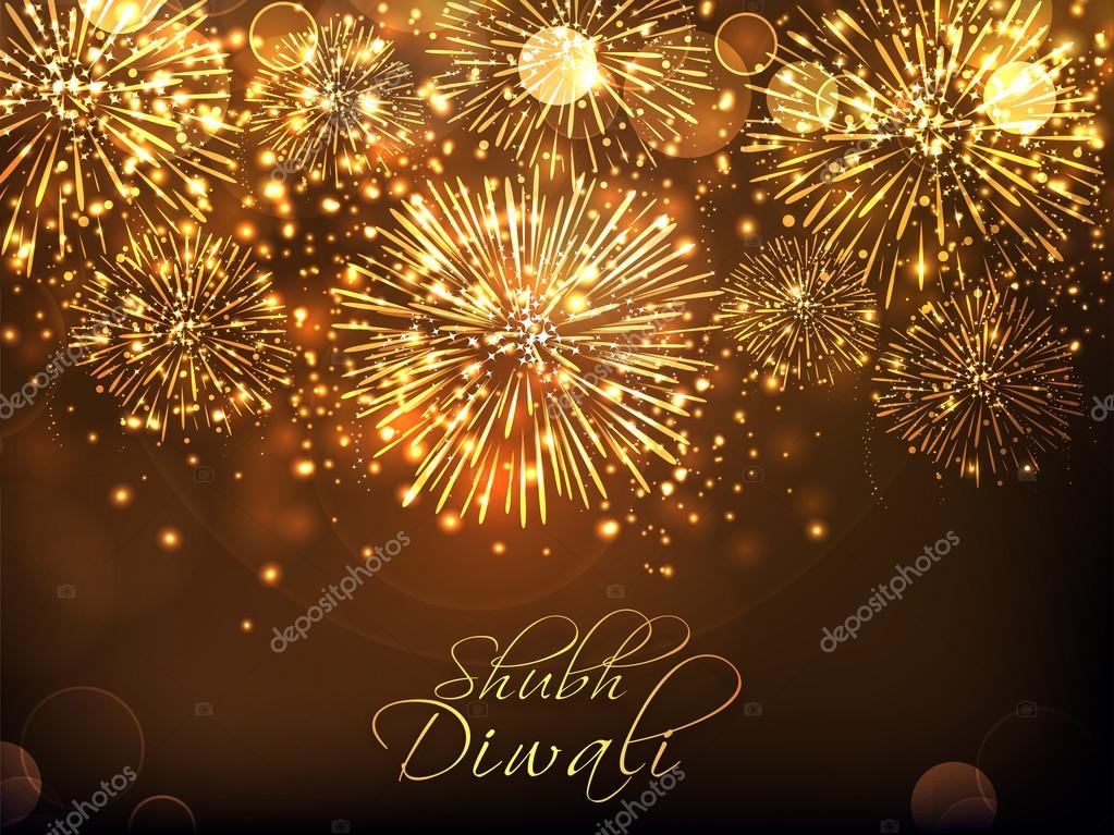 Golden fireworks background for Diwali. Stock Vector Image by  ©alliesinteract #123786992