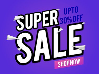 Süper Satılık Poster, afiş veya el ilanı tasarımı.