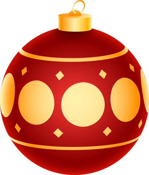 Isolated Realist Christmas Ball Element — Vector de stoc