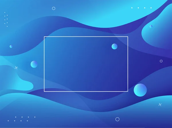 Глянцевий Синій Абстрактний Хвильовий Фон — стоковий вектор
