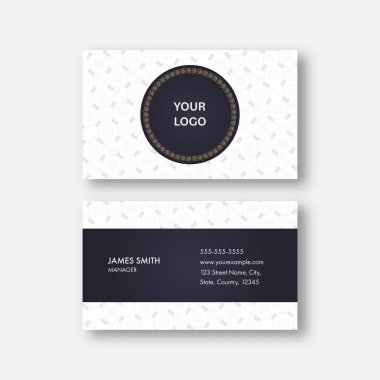 Önde ve arkada düzenlenebilir iş ya da ziyaret kartı sunumunu özetle.