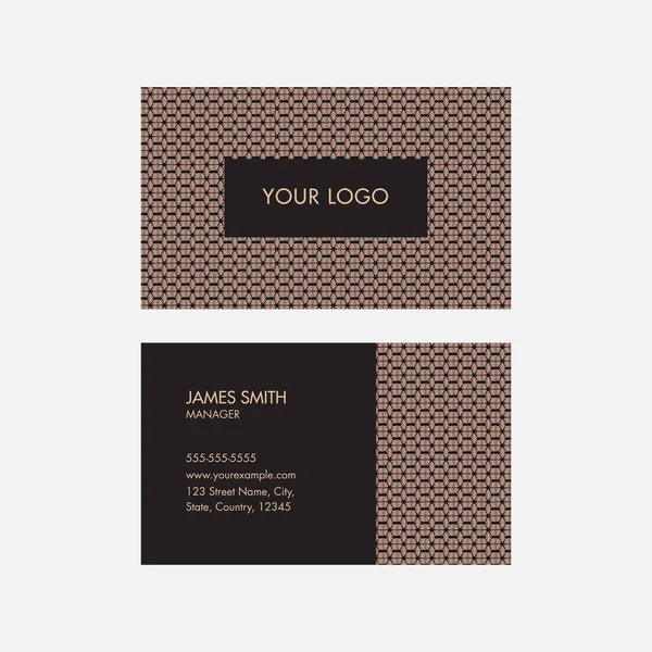 Çift Taraflı Soyut İş Kartı veya Yatay Şablon Düzeni.