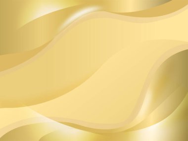 Dalgalı Parlak Soyut Altın Arkaplan.