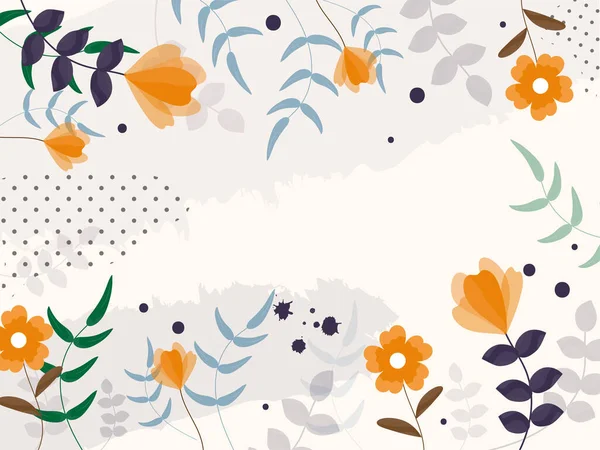 Fondo Floral Abstracto Colorido — Vector de stock